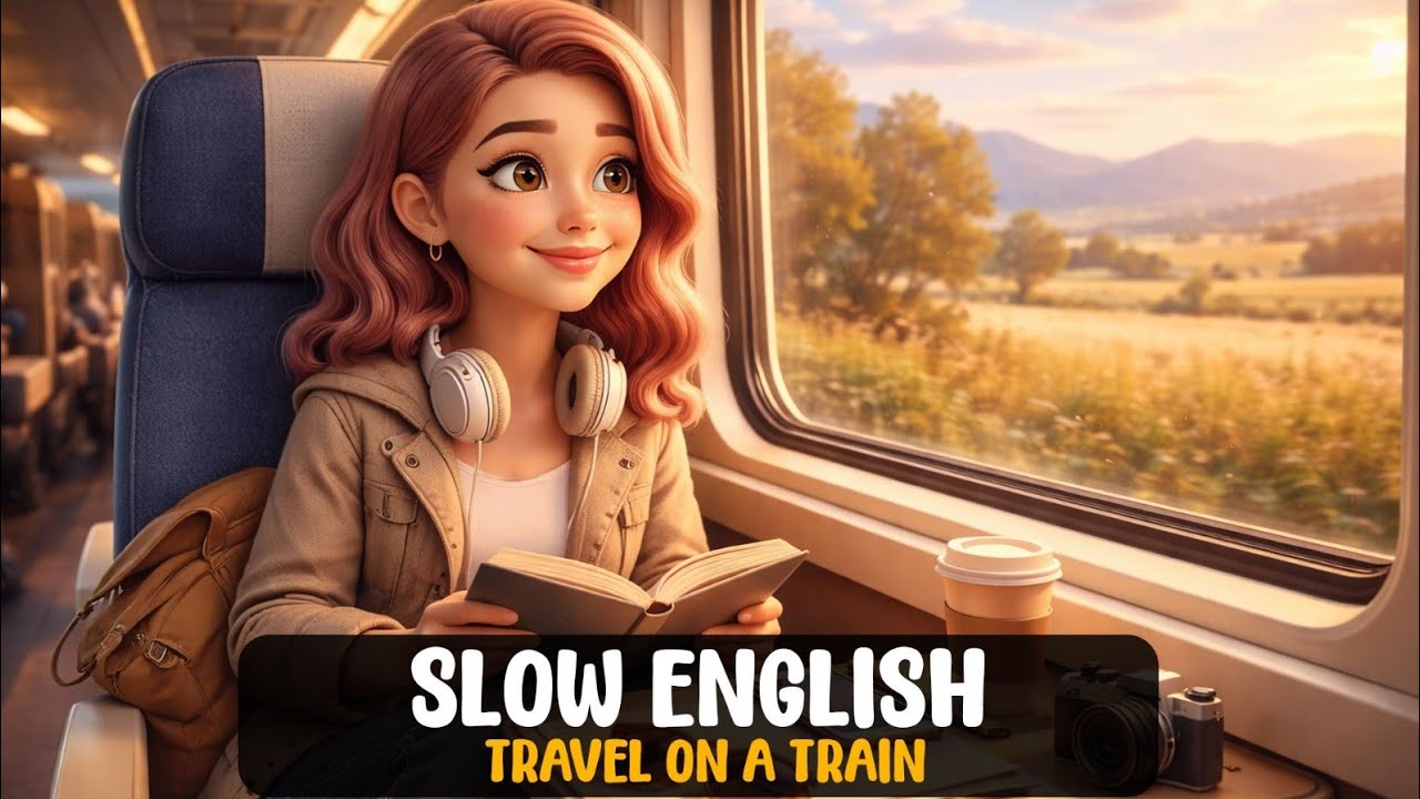 Travel on Train | Real-Life English Conversation | Slow English | Easy English