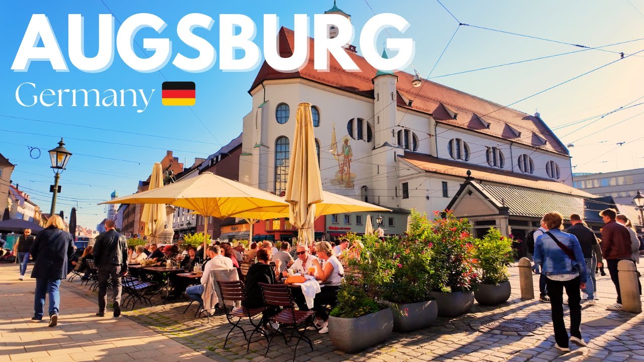 Walking Tour | Augsburg 🌼| One of Germany's Oldest Cities | Germany 🇩🇪【4K】