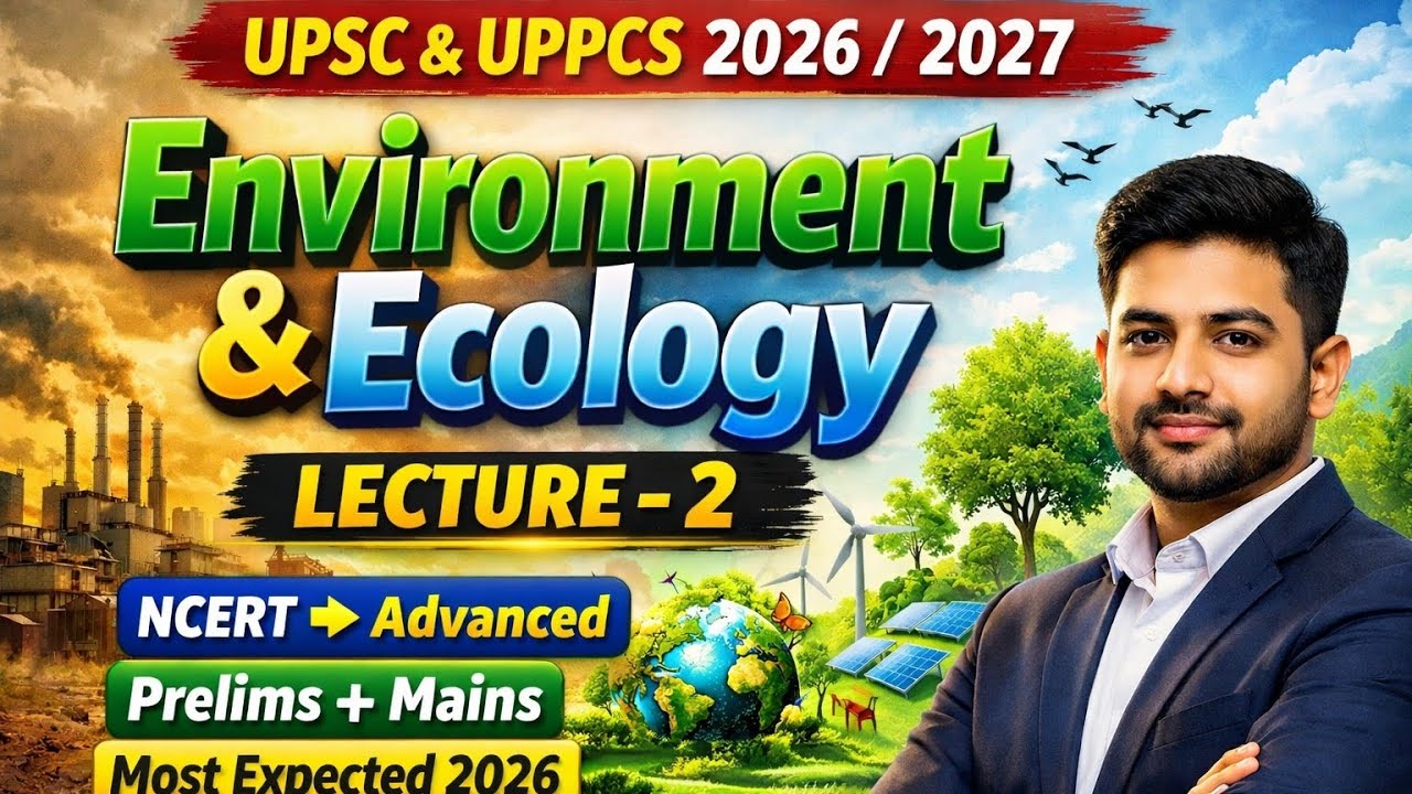 Environment & Ecology Lecture 2 | UPSC 2026/2027 | UPPCS 2026 | Complete GS Preparationby Rajvardhan