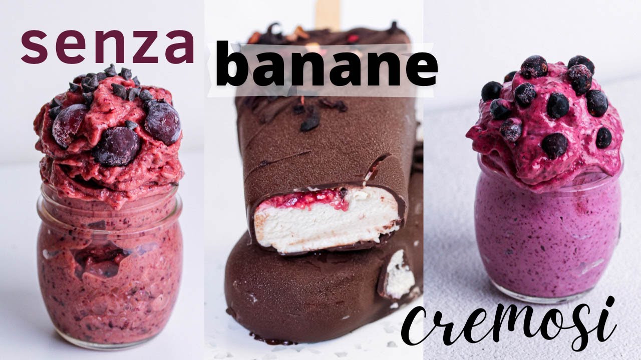 Gelato vegano ricetta senza gelatiera e senza banane