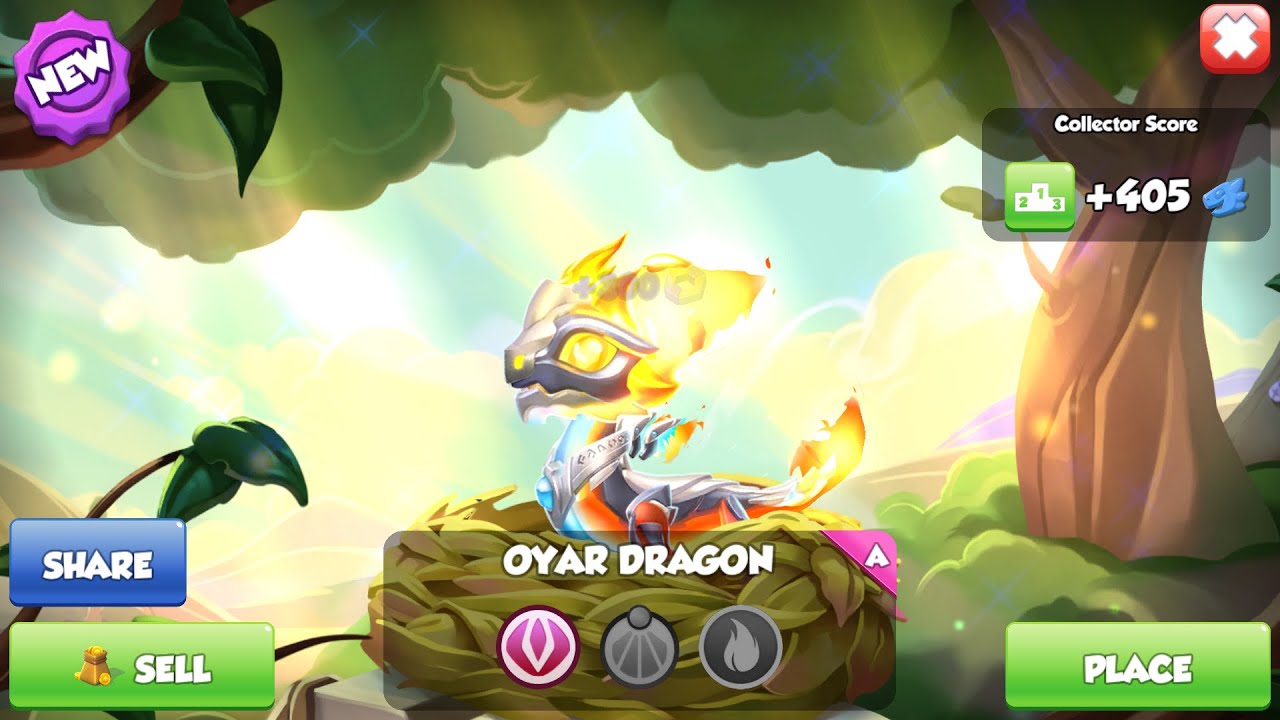 Hatched Oyar & Mishiyo Dragon - Dragon Mania Legends