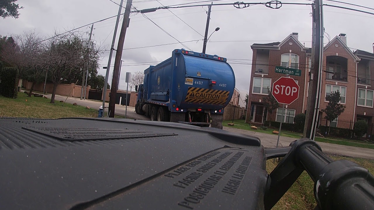 Backing up in a garbage truck