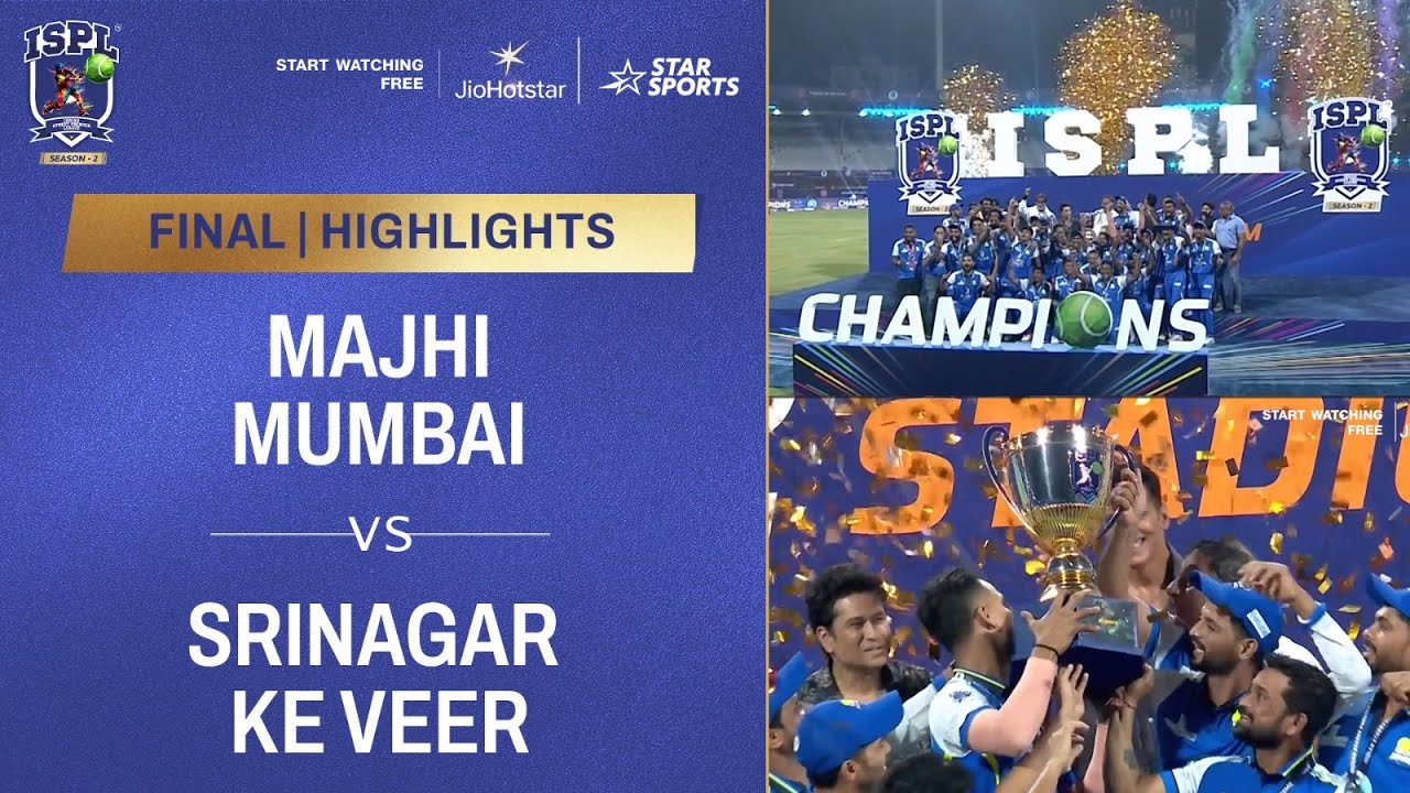 The electrifying FINAL match between Majhi Mumbai & Srinagar Ke Veer | HIGHLIGHTS | #ISPLOnJioStar