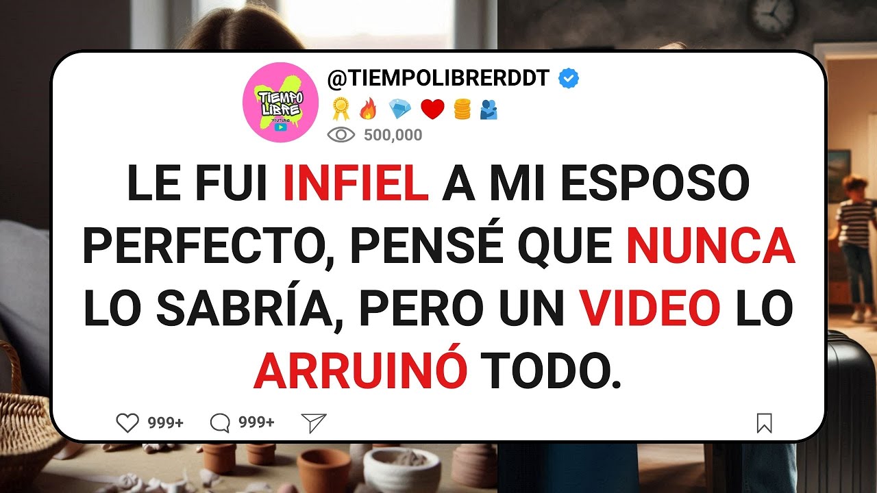 Le fui infiel a mi esposo perfecto, pensé que nunca lo sabría, pero un video lo arruinó todo.