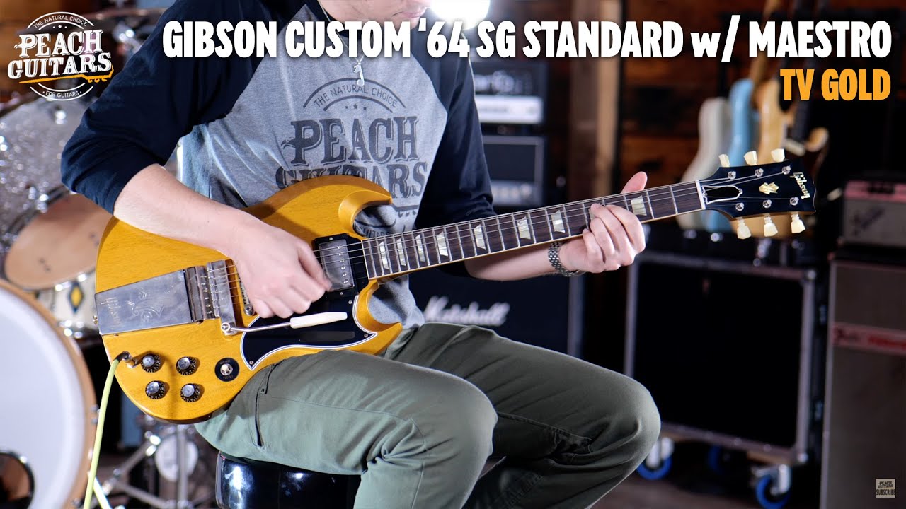 No Talking...Just Tones | Gibson Custom 1964 SG Standard TV Gold w/Maestro Vibrola VOS
