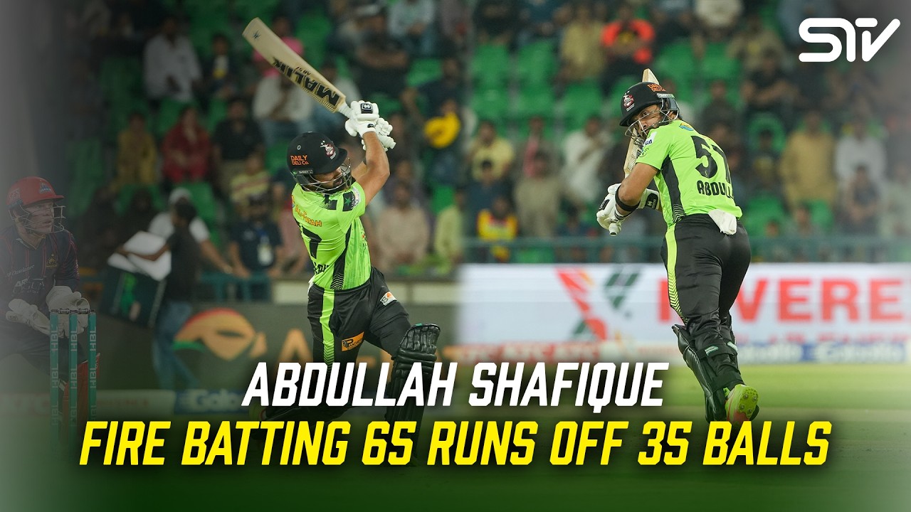 Abdullah Shafique Smashes 65 Runs | Karachi Kings Vs Lahore Qalandars | Match 32 | HBL PSL X | M3O1A