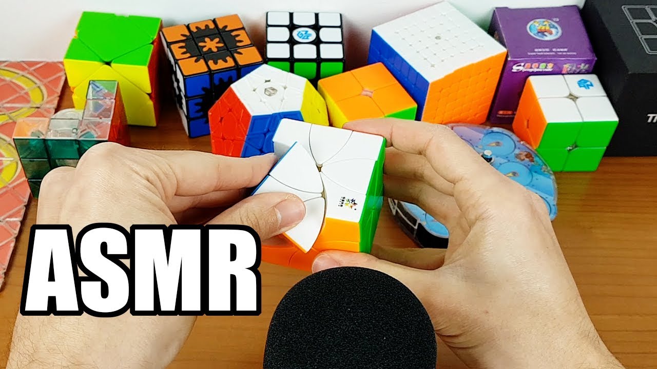 ASMR 🎧 ~ il suono dei cubi di Rubik con varie forme