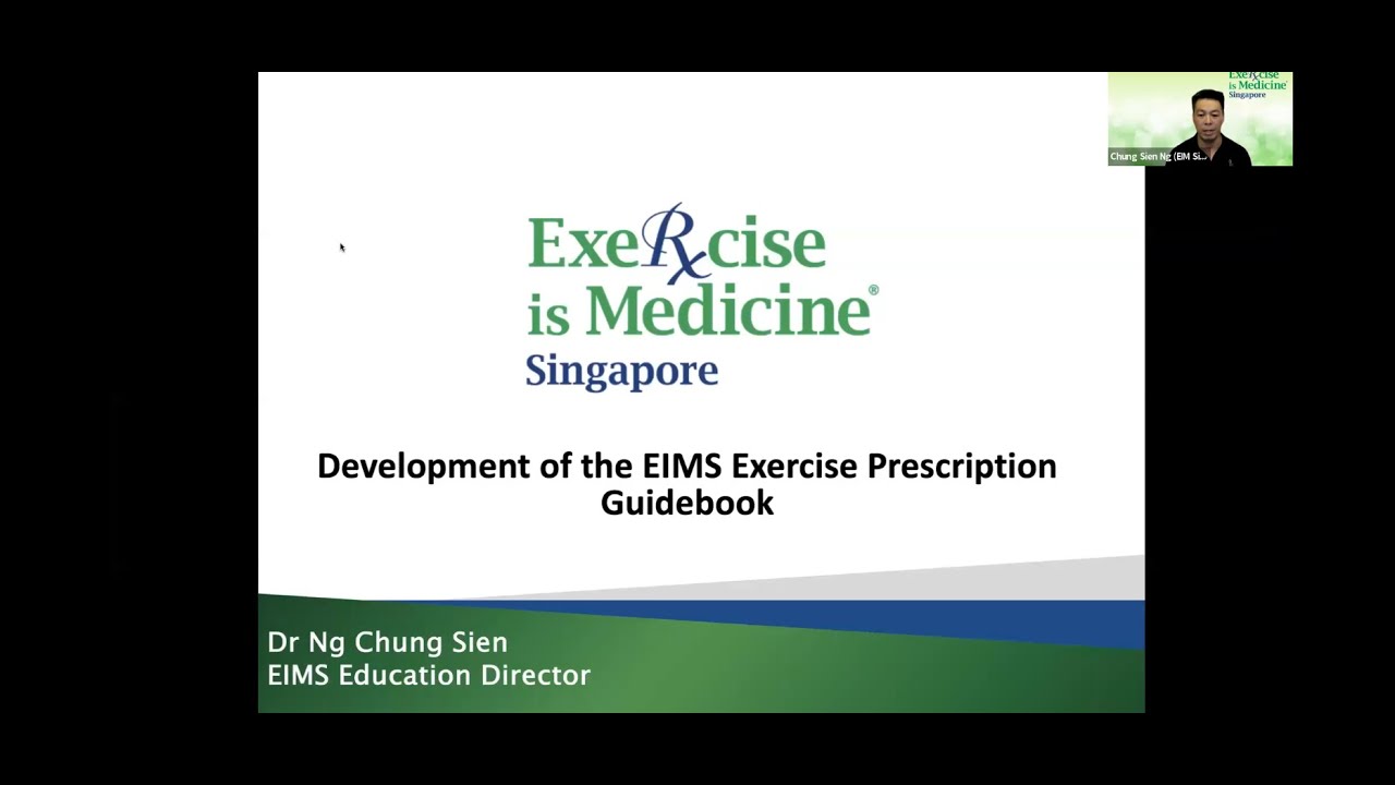 EIM SIngapore | Development of the EIMS Exercise Prescription Guidebook
