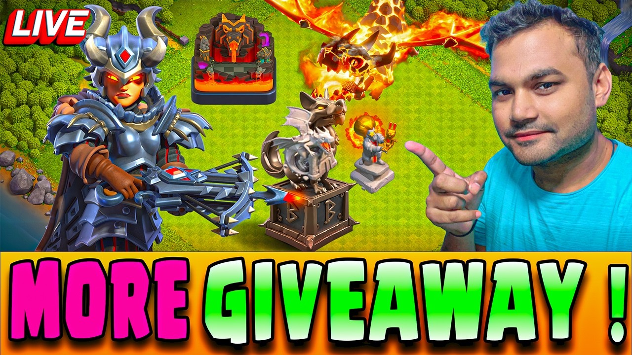 NEW DECO GIVEAWAY | LIVE BASE VISIT | CLASH OF CLANS GAMEPLAY