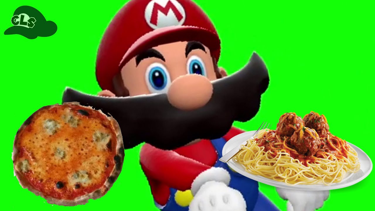 Pizza, Pasta... with SMG4 Mario (The ORIGINAL green screen!)