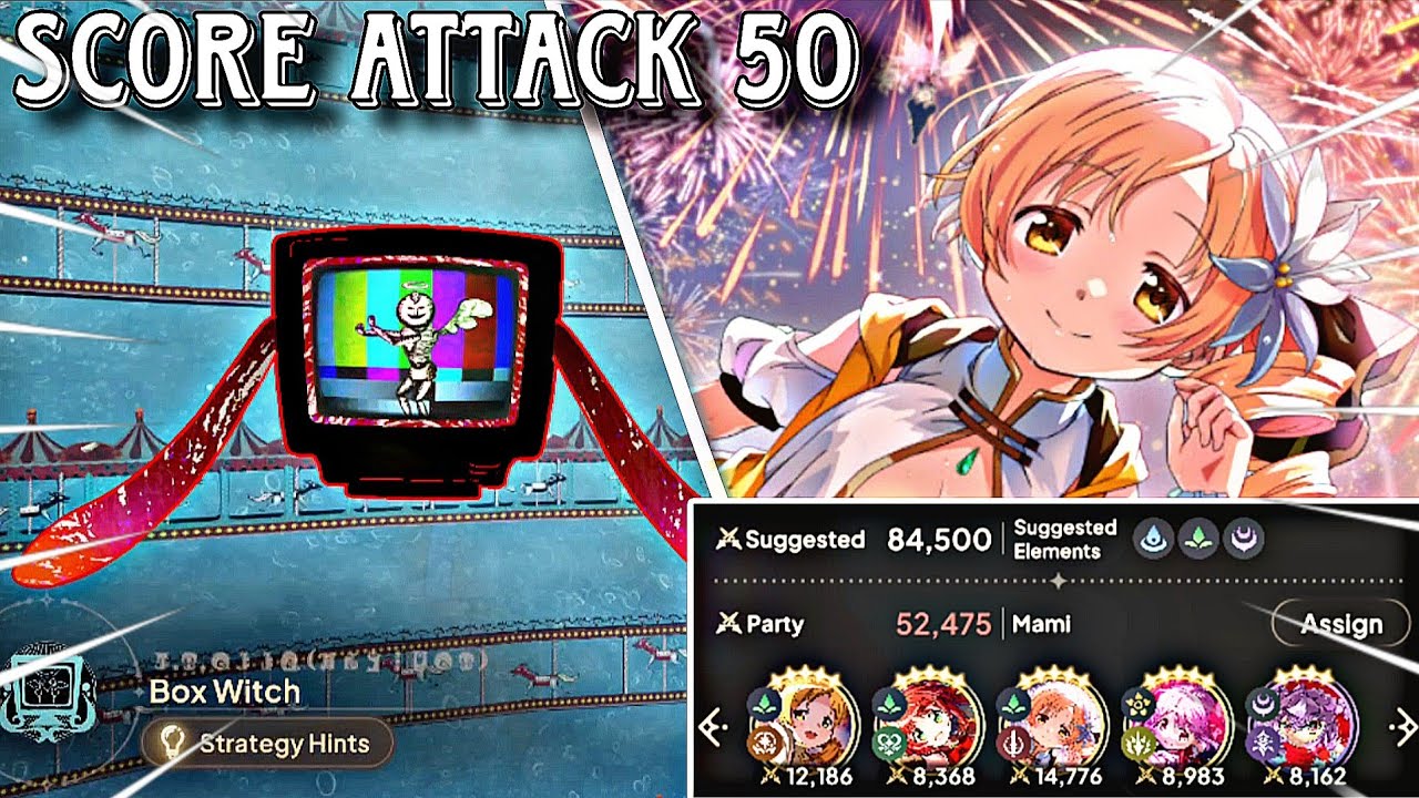Clearing Score Attack 50 (Box Witch) 📺 | Puella Magi MADOKA MAGICA MAGIA EXEDRA 