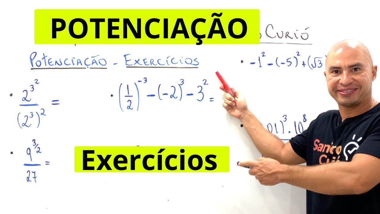 POTENCIA&Ccedil;&Atilde;O | APRENDA COM EXERC&Iacute;CIOS