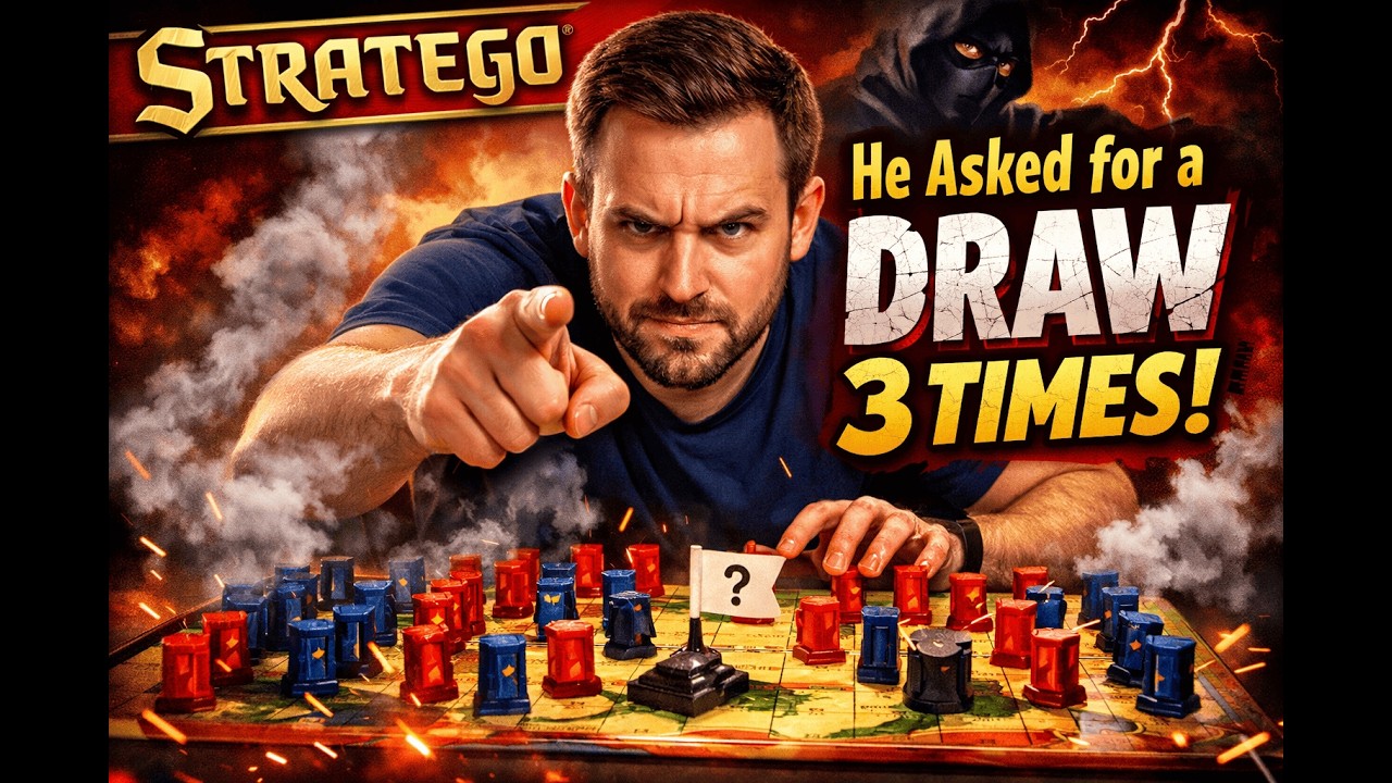 Stratego Ranked Game - He asked me for a draw 3 times...