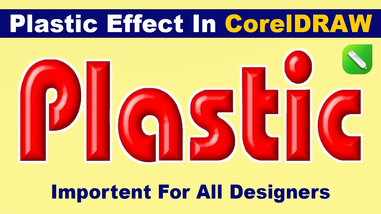 Plastic Text Effect in CorelDRAW | Shiny 3D Text Design Tutorial | Ayaz Inspire