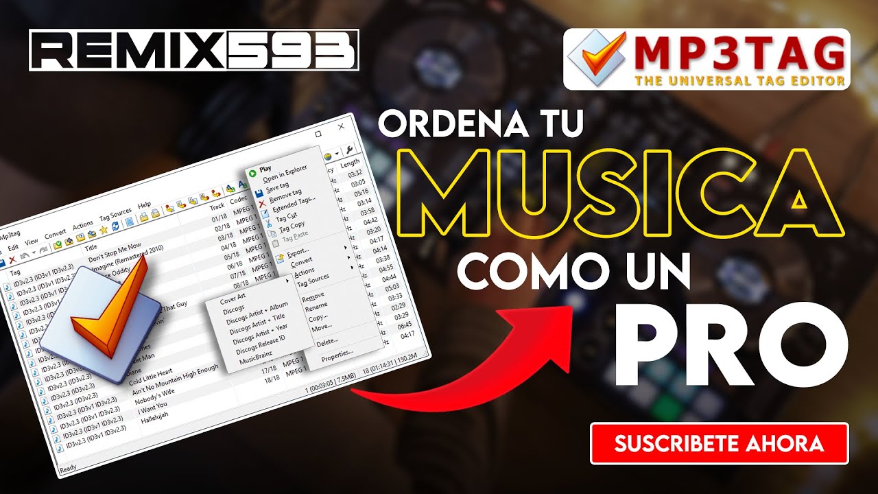 Truco para DJS: 5 FORMAS de ORDENAR tu MUSICA como un PRO con MP3TAG