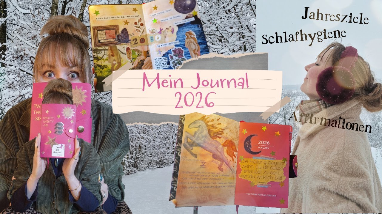 Mein Journal 2026: Jahresziele, Feuerpferd-Jahr, Affirmationen, Schlaf, Screentime & Supplemente