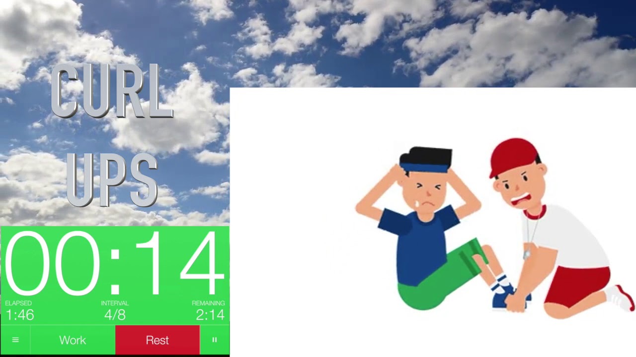 4 Minute Exercise for Elementary PE // Fitness Tabata Workout #3 (Music: Dizaro - To U)