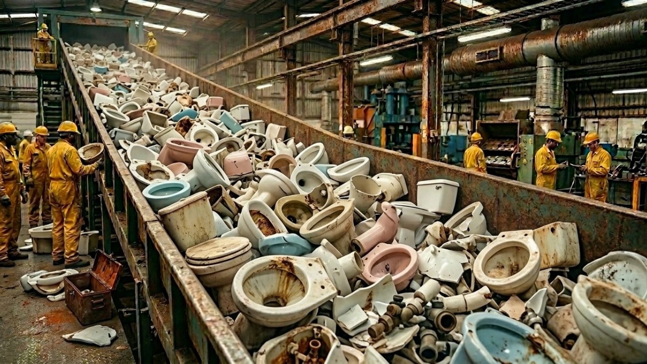 The Genius Process Behind Turning Old Toilets Into Perfect New Ones