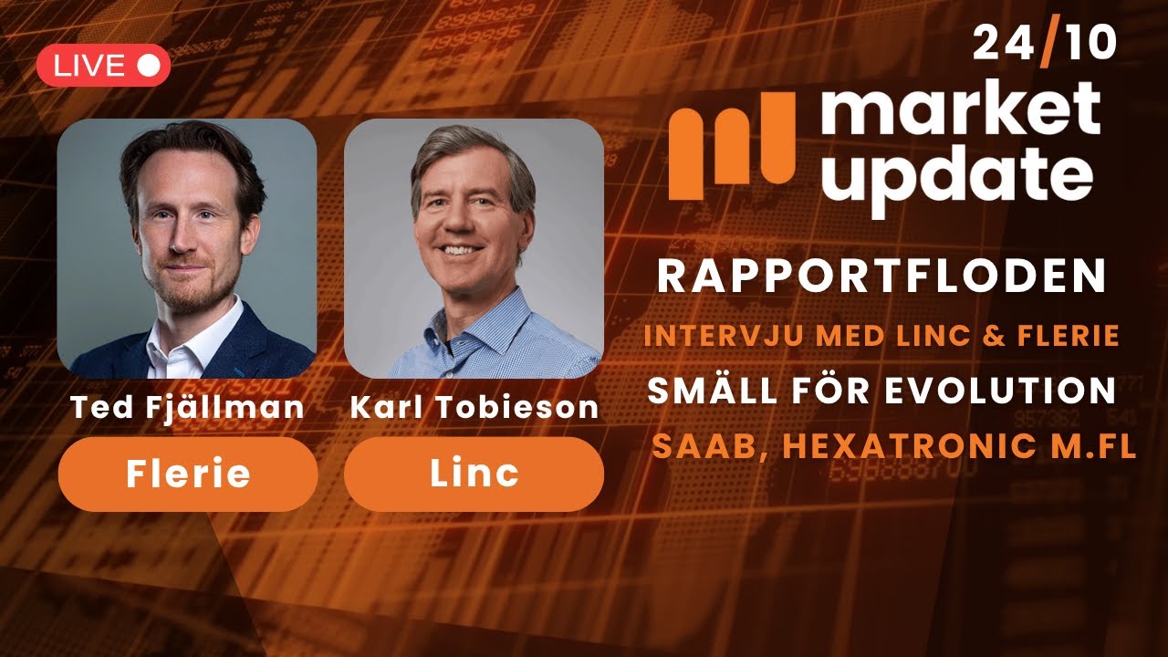 Rapportintervjuer med investmentbolagen Flerie & Linc - Rapport fr&aring;n SAAB | Market Update 24/10