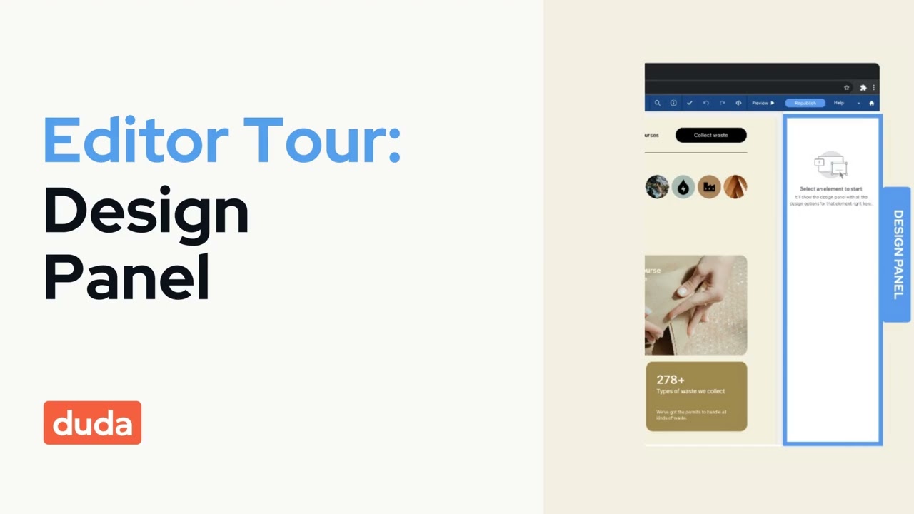 Tour the Editor: The Design Panel