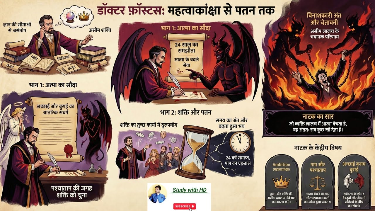Dr. Faustus by Christopher Marlowe | summary of dr faustus in hindi | 