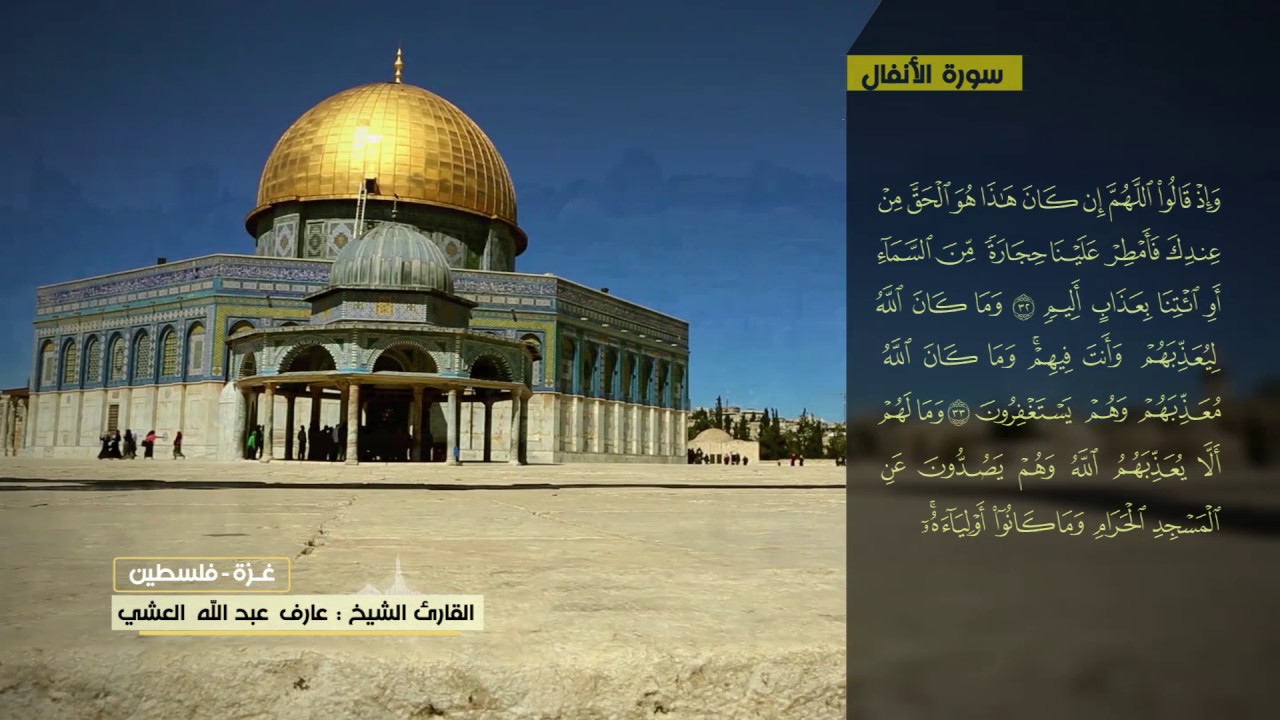 عارف العشي سورة الأنفال