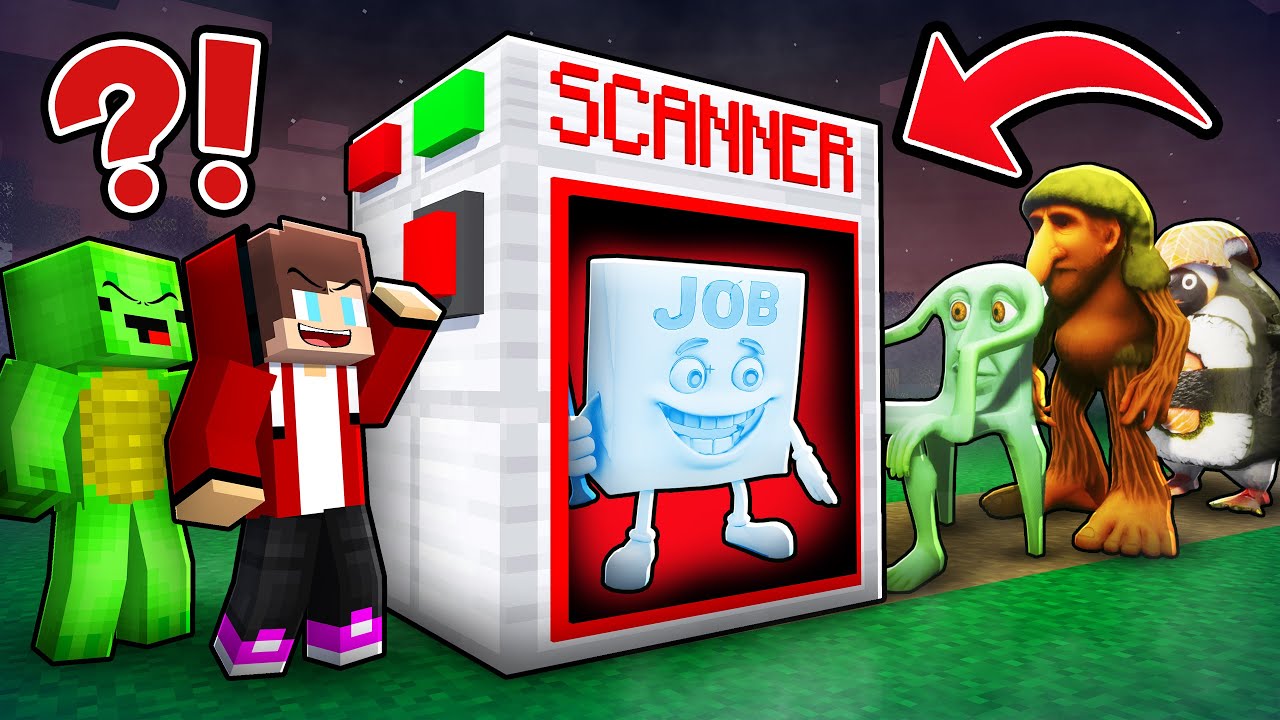 JJ and Mikey Use Scanner to FIND NEW BRAINROTS in Minecraft!