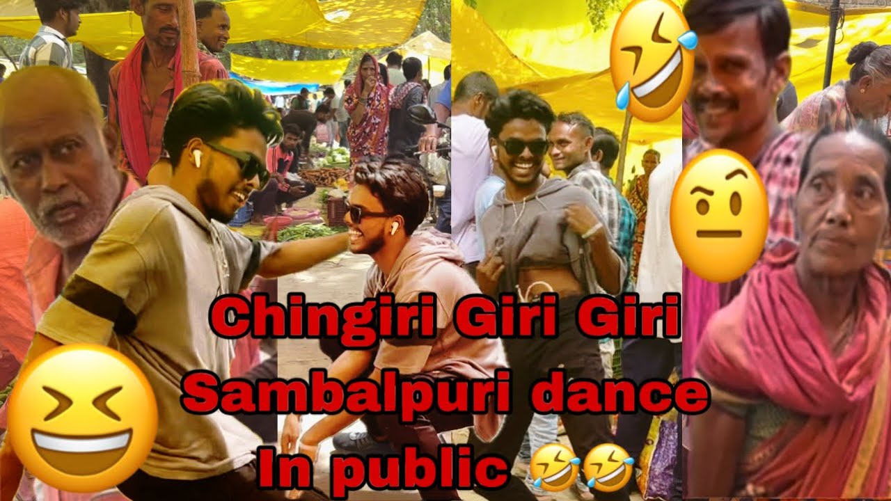 Chingiri Giri Giri 🤣🤣Sambalpuri dance In public ||Sambalpuri prank ||Funny vlog 😆😂🤣