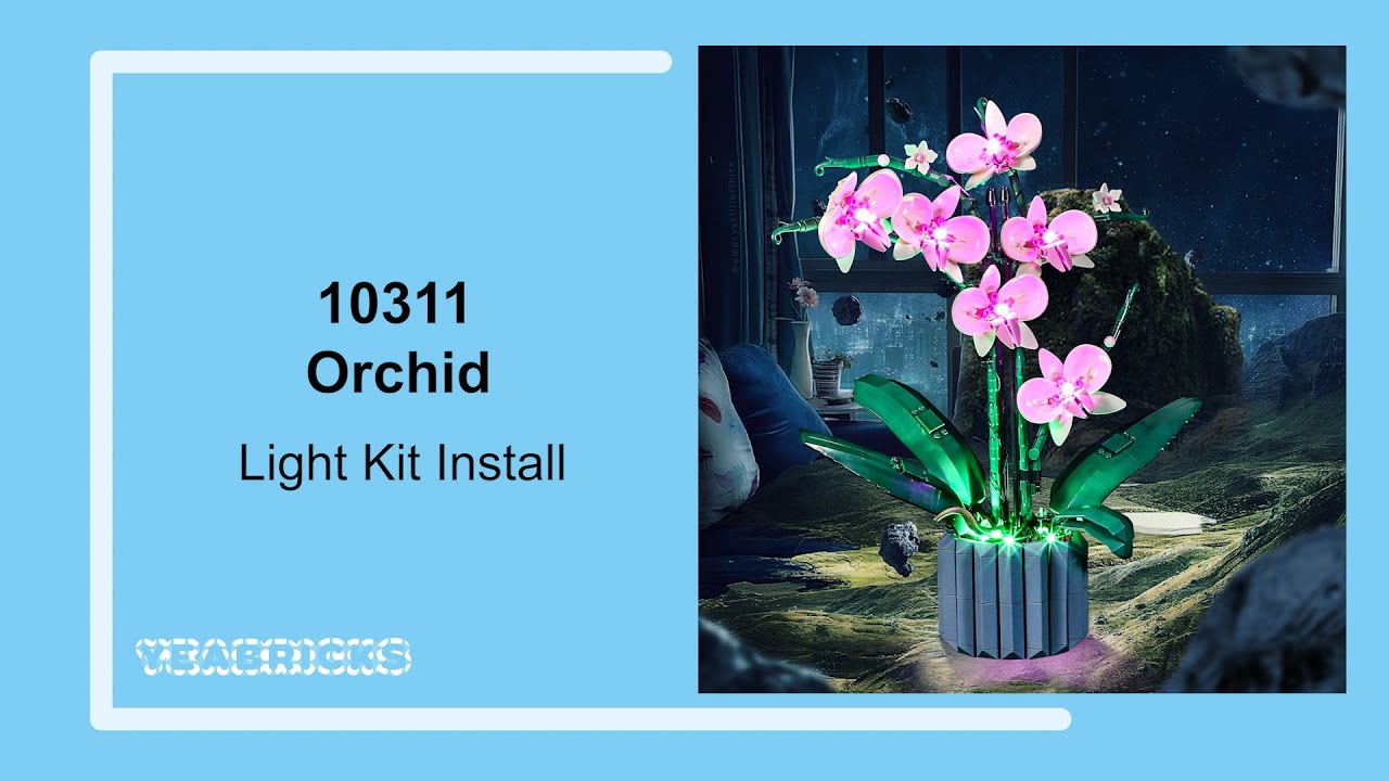 Yeabricks Light kit Install in the Lego Orchid 10311