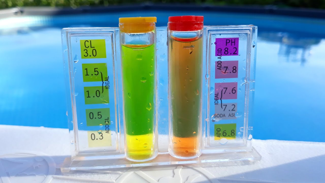 Analizar el agua 💦 de la Piscina con un 🧪 KIT ANALIZADOR DE PH Y CLORO en Gotas. INSTRUCCIONES