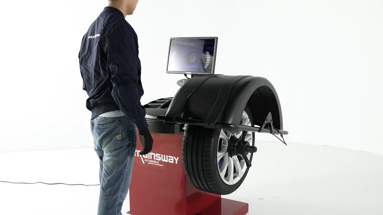 ZH828 Wheel Balancer STA Mode Demo (Motorcycle Balancing)