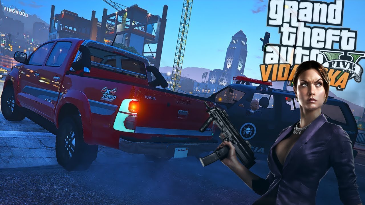GTA V VIDA LOKA - Assalto Milionário banco central #41