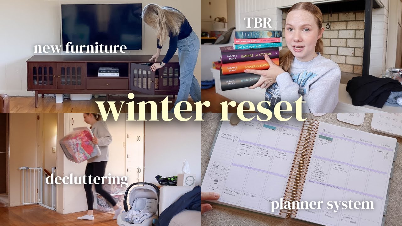 new furniture, speed decluttering & my winter book TBR 🧦❄️| 2026 new year refresh