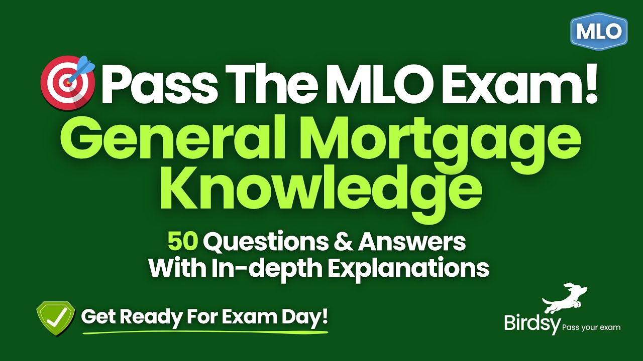 🎯 Mortgage Basics Made Easy for Test Day!