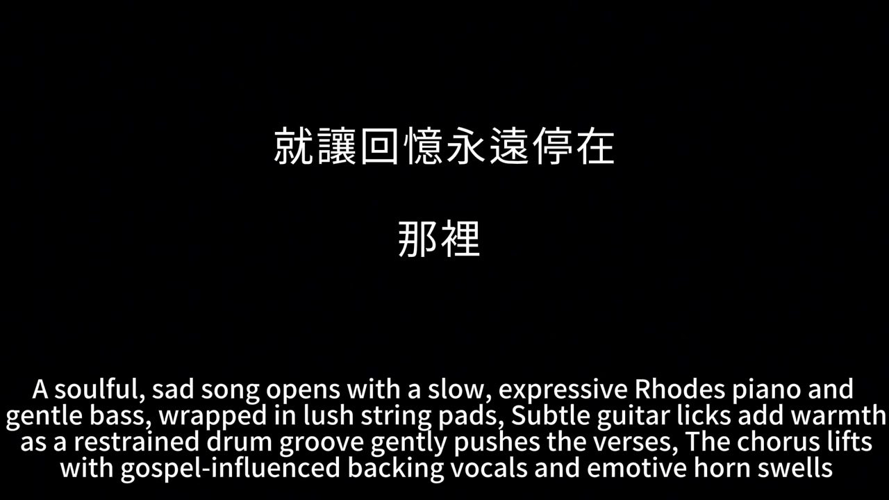 黑色毛衣 感受小调R&B的惆怅美学