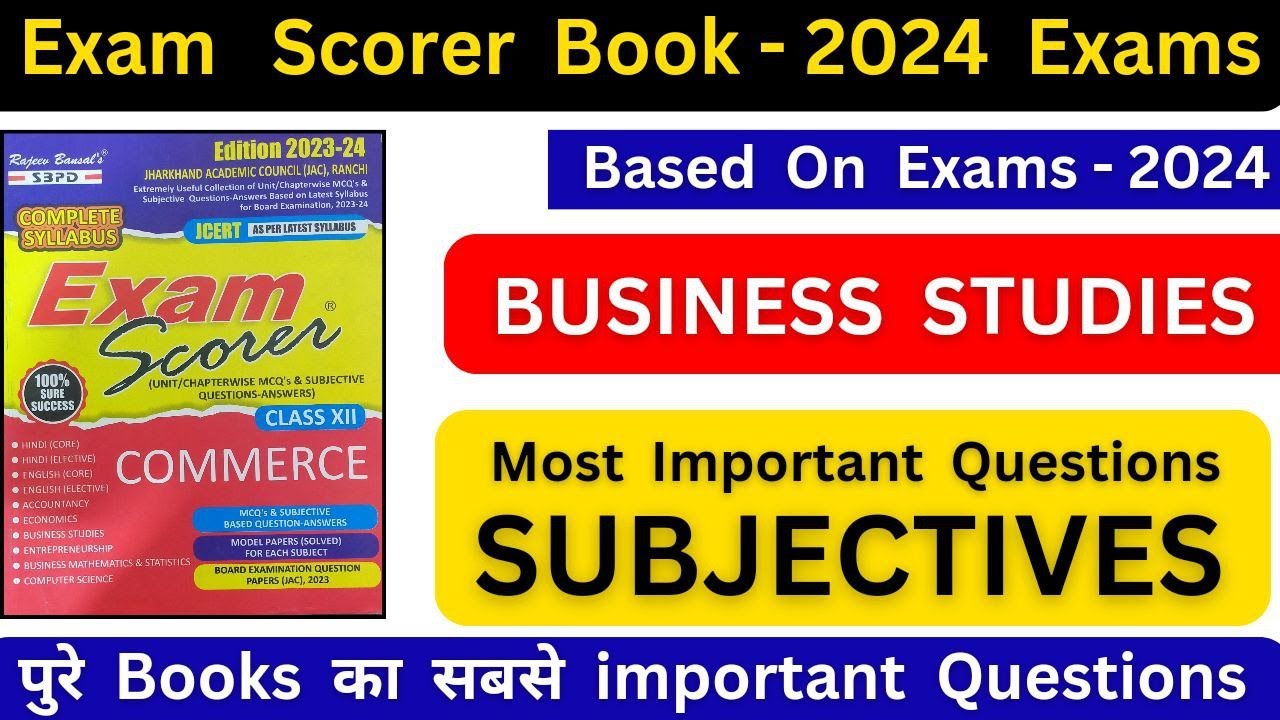🔥Business studies class 12th all important questions/jac board exams 2024/rahul commerce academy