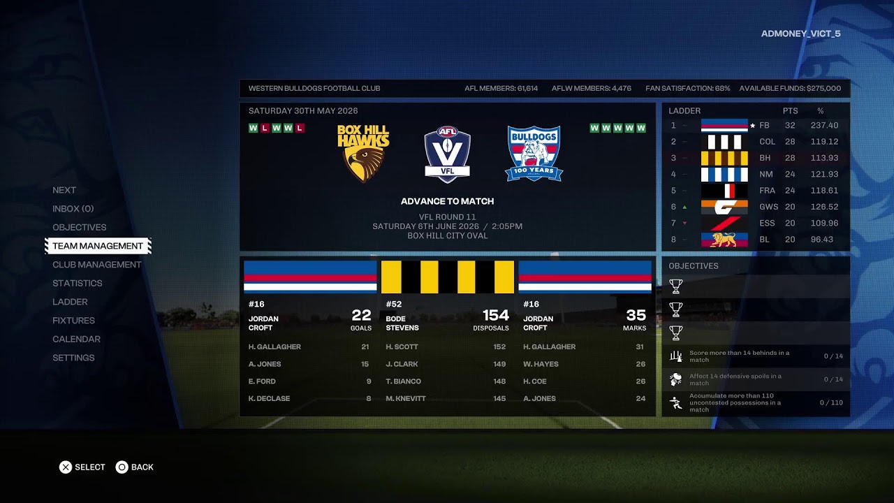 AFL 26 Coach Career Mode 2 Part 8