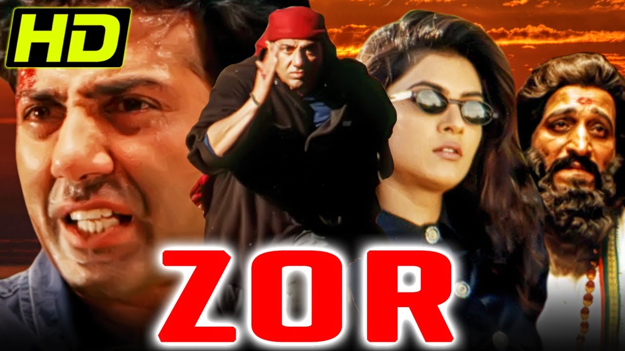 सनी देओल की सुपरहिट एक्शन हिंदी मूवी ज़ोर l सुष्मिता सेन, मिलिंद गुनाजी l  Zor (1998)