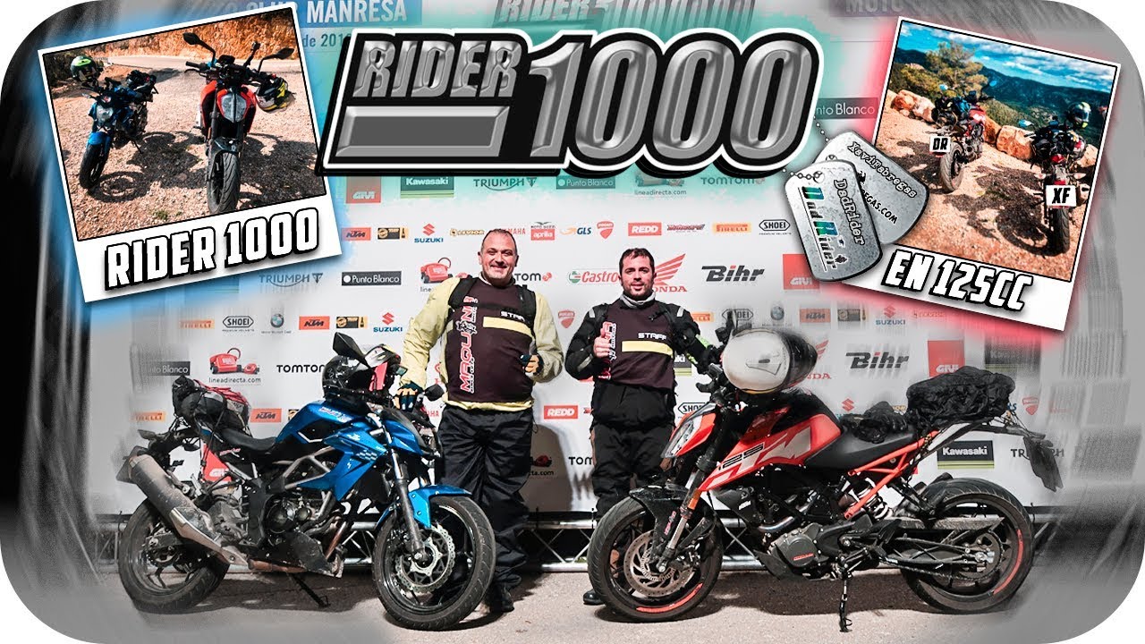C&oacute;mo SER un H&Eacute;ROE haciendo la RIDER1000 en 125cc (El GRAN RETO) 💪