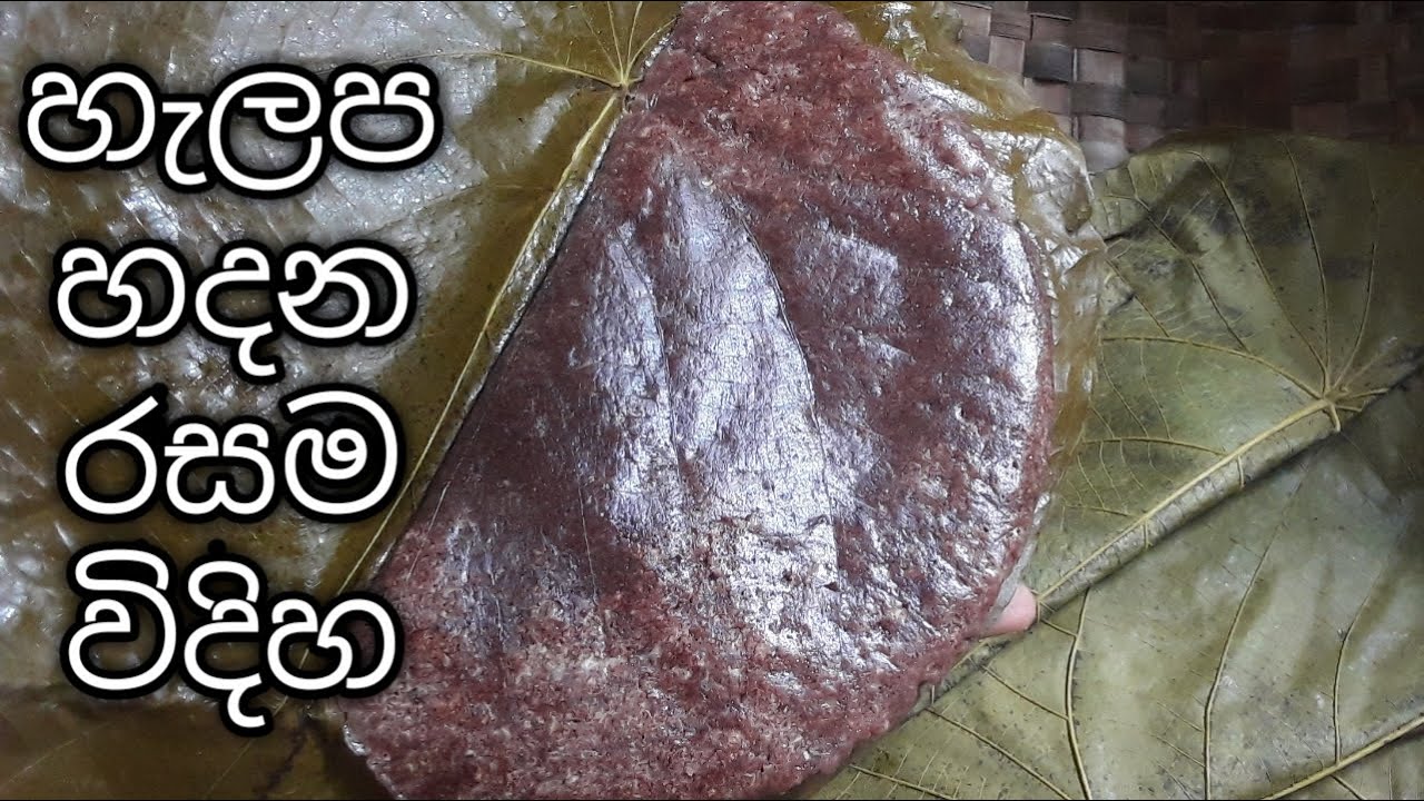 හැලප හදන රසම විදිහ.පොඩිඩක්වත් හයිය නැතිව/halapa recipe sinhala