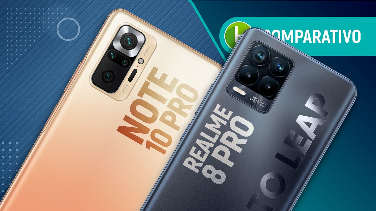 REDMI NOTE 10 PRO vs REALME 8 PRO: qual é o MELHOR CELULAR INTERMEDIÁRIO chinês? | Comparativo