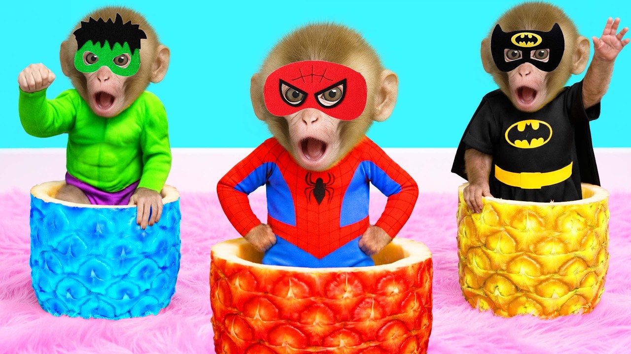 Mono NEO se transforma en superhéroe después de comer una piña mágica 😲🍍🦸 | MONO NEO ESP