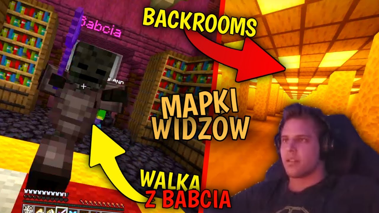 OGROMNY BACKROOMS, WALKA Z WARDENEM i STARĄ BABĄ | ZONY i DMG - MAPKI OD WIDZÓW #1