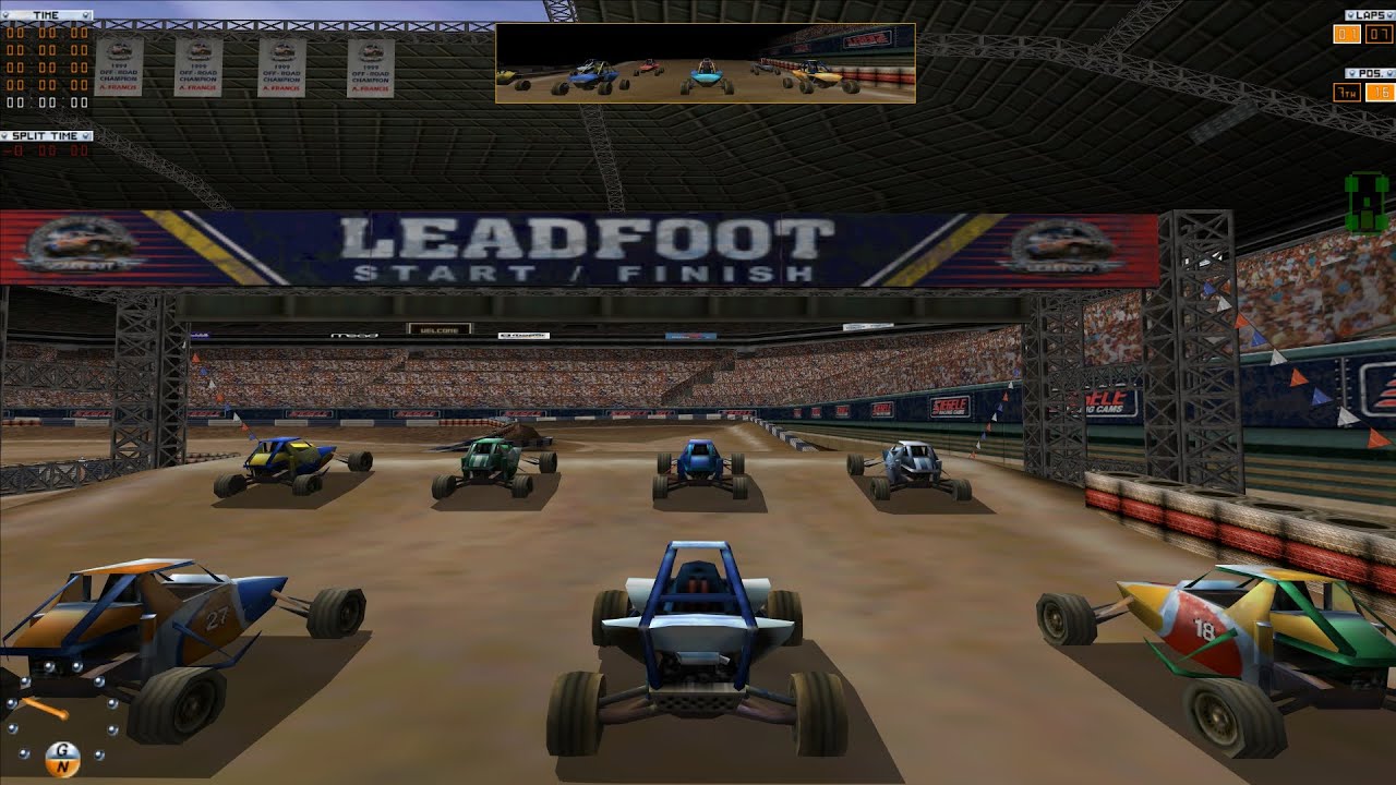 PC Retrogaming | Leadfoot | Stadium Offroad Racing 2001 | BRACKEN BOWL