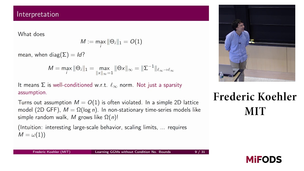 Frederic Koehler (MIT) -- Learning Some Popular Gaussian Graphical Models