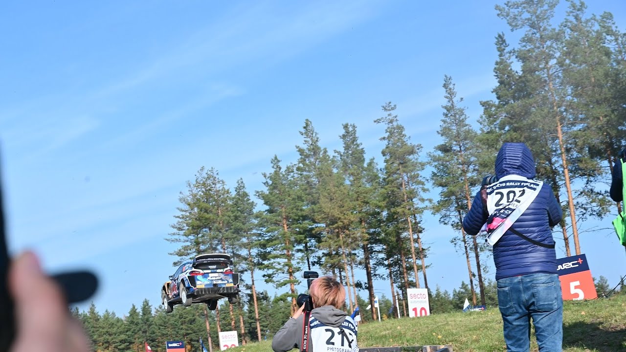 Adrien Fourmaux massive 68m jump Rally Finland Ruuhim&auml;ki Power stage 2021