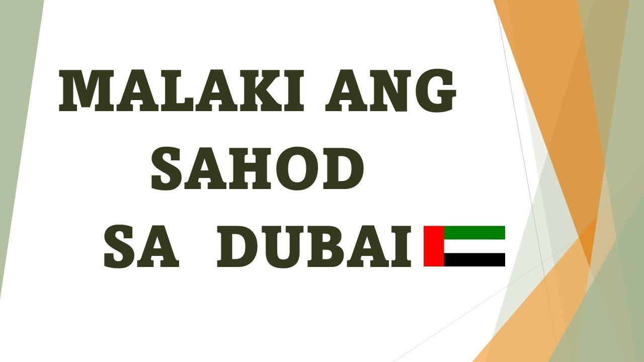 DUBAI SALARY | COST OF LIVING IN DUBAI | MAGKANU NGA BA ANG SAHOD SA DUBAI?