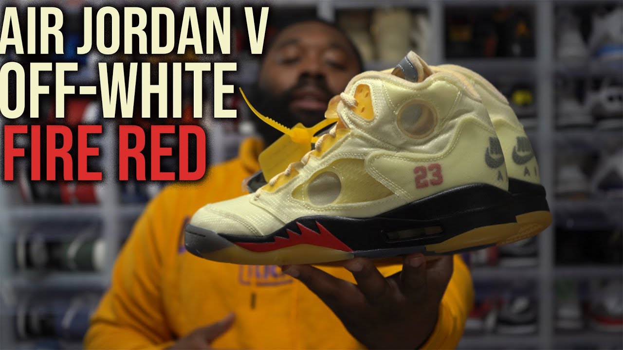 FIRST LOOK: AIR JORDAN 5 OFF-WHITE SAIL! PICKUP VLOG AND IN HAND SNEAKER REVIEW