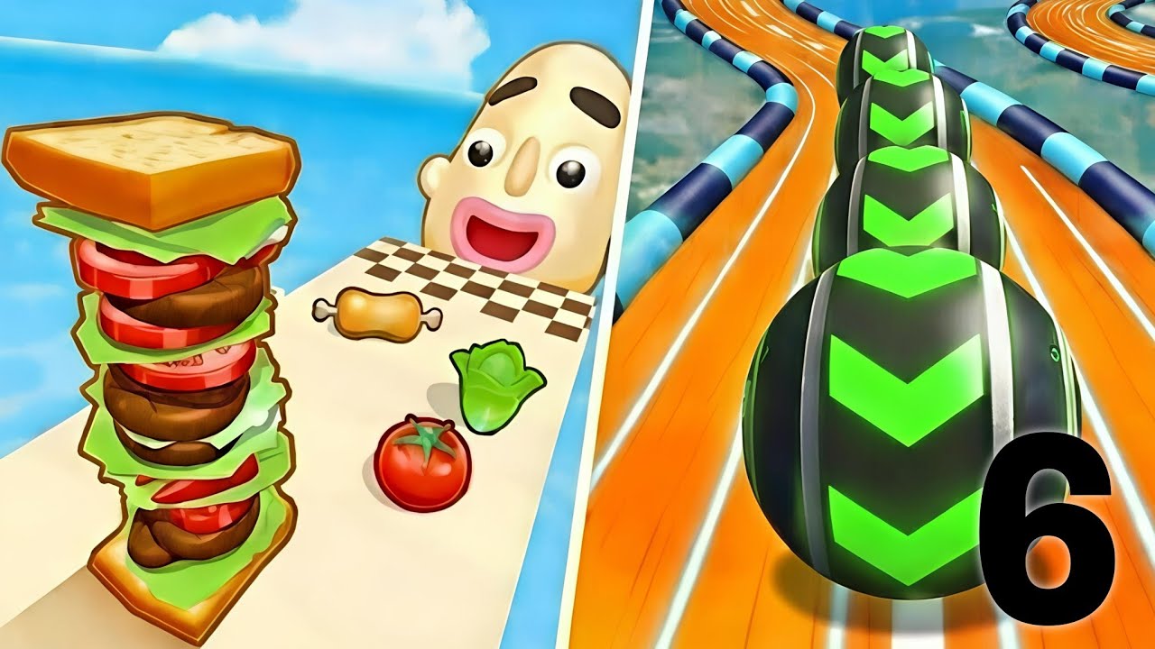 Sandwich Runner VS Going Ball Runner | Ultimate Food Run Gameplay 2026, New Update Sandwich Runner 