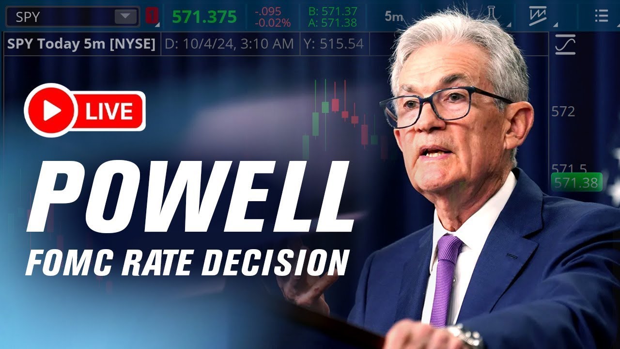[LIVE] FOMC Rate Decision & Powell Press Conference – Live Market Reaction